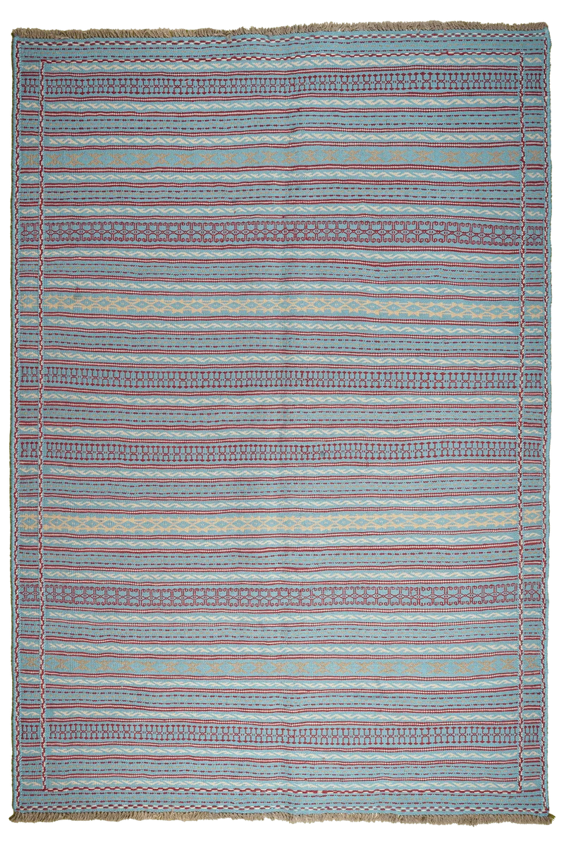 Kelim Kordi · Handgewebt – Blau, 248x171 cm