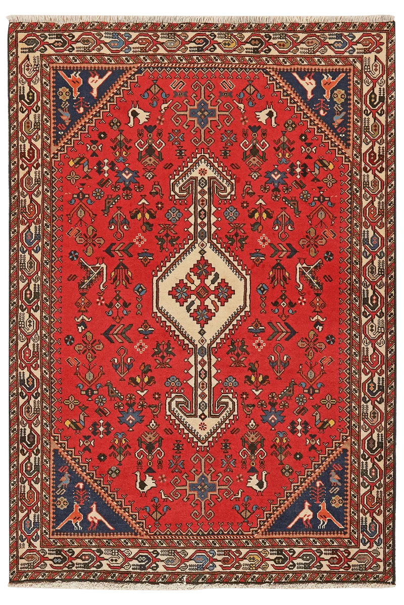 Nasrabad · Handgeknüpft – Rot, 145x99 cm