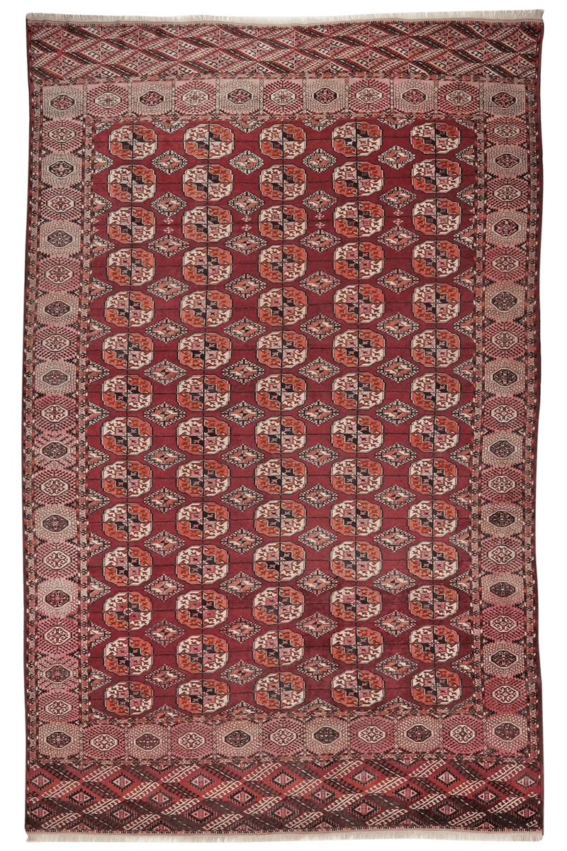 Tekke · Handgeknüpft – Rot, 353x227 cm