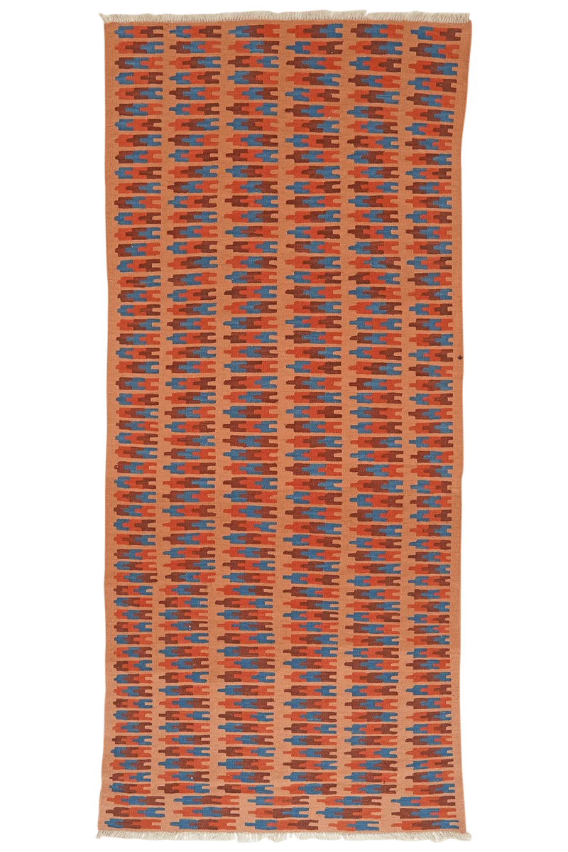 Kelim Gashgai · Handgewebt – Orange, 250x105 cm