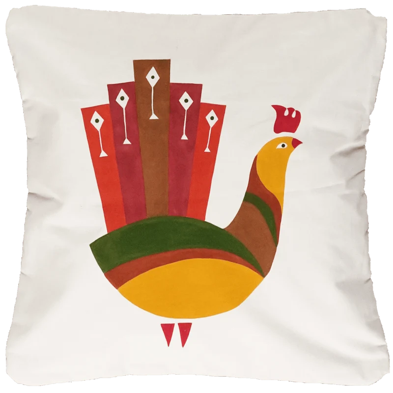 Kelim Kissen · Handgefertigt – Beige, 50x50 cm