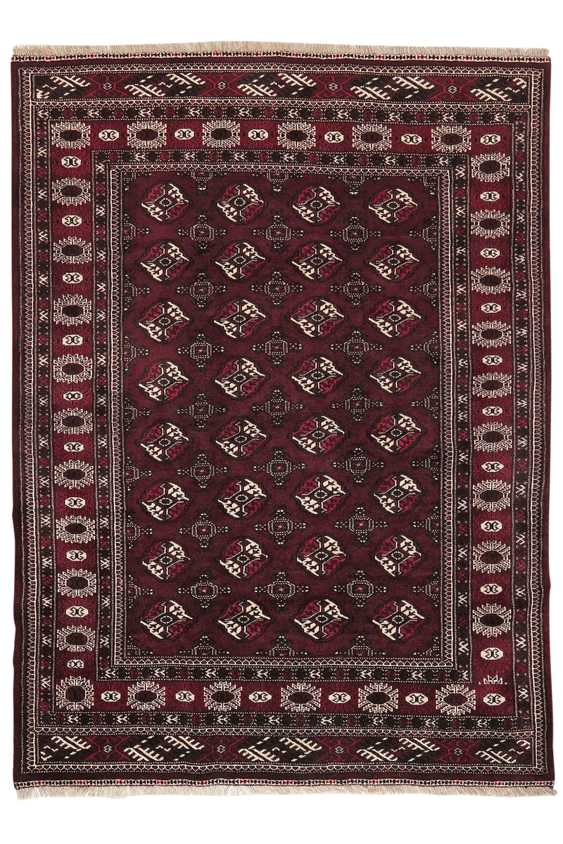 Turkman · Handgeknüpft – Rot, 257x187 cm