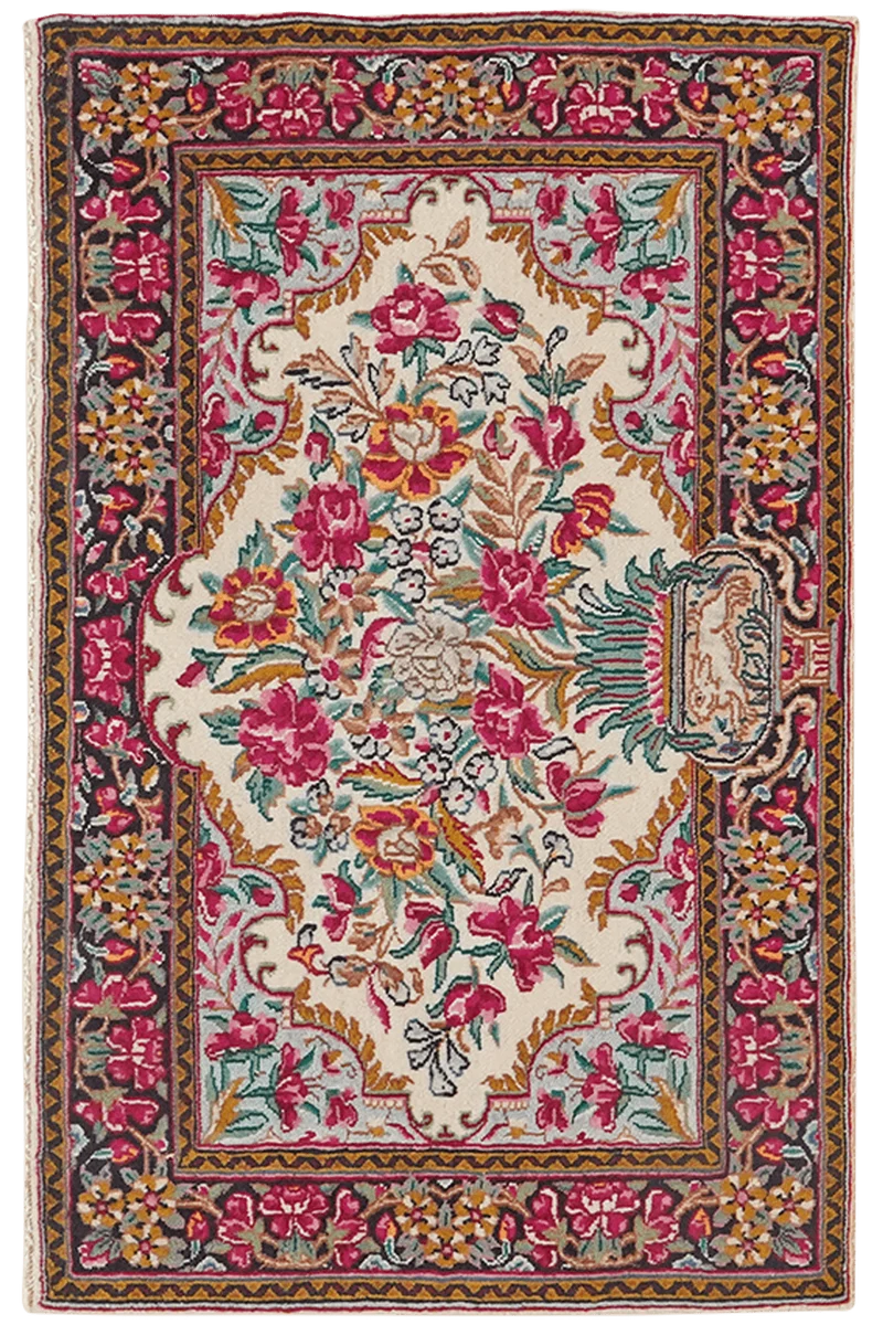 Kirman · Handgeknüpft – Beige, 57x88 cm