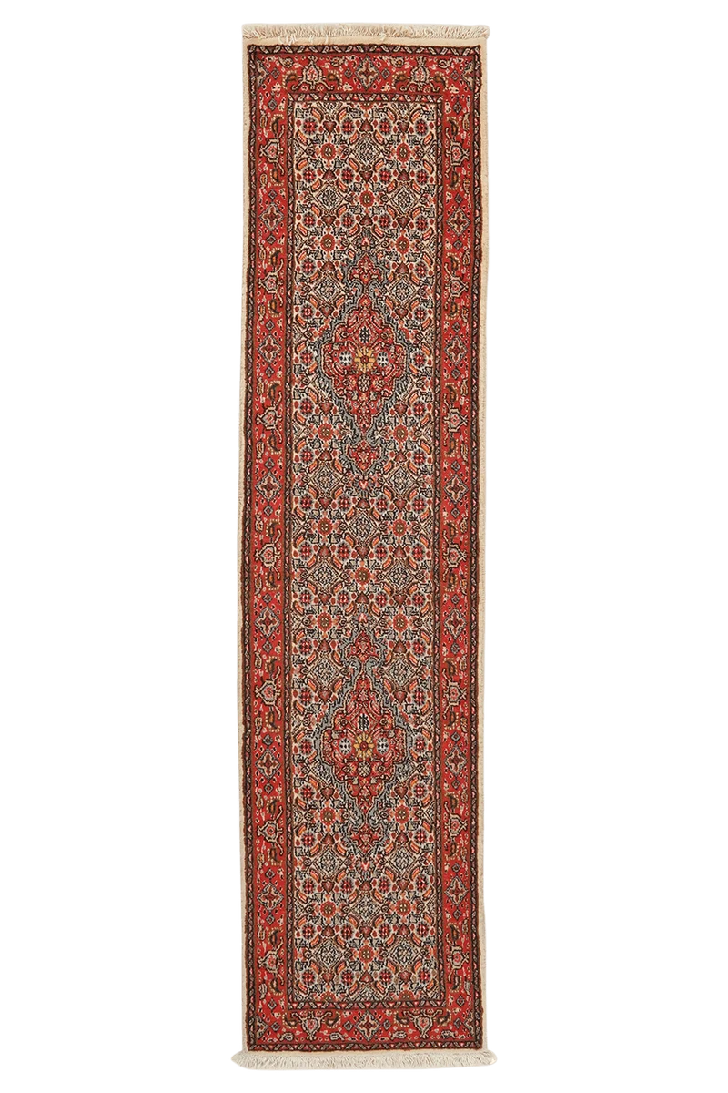 Moud Mahi · Handgeknüpft – Beige, 198x47 cm