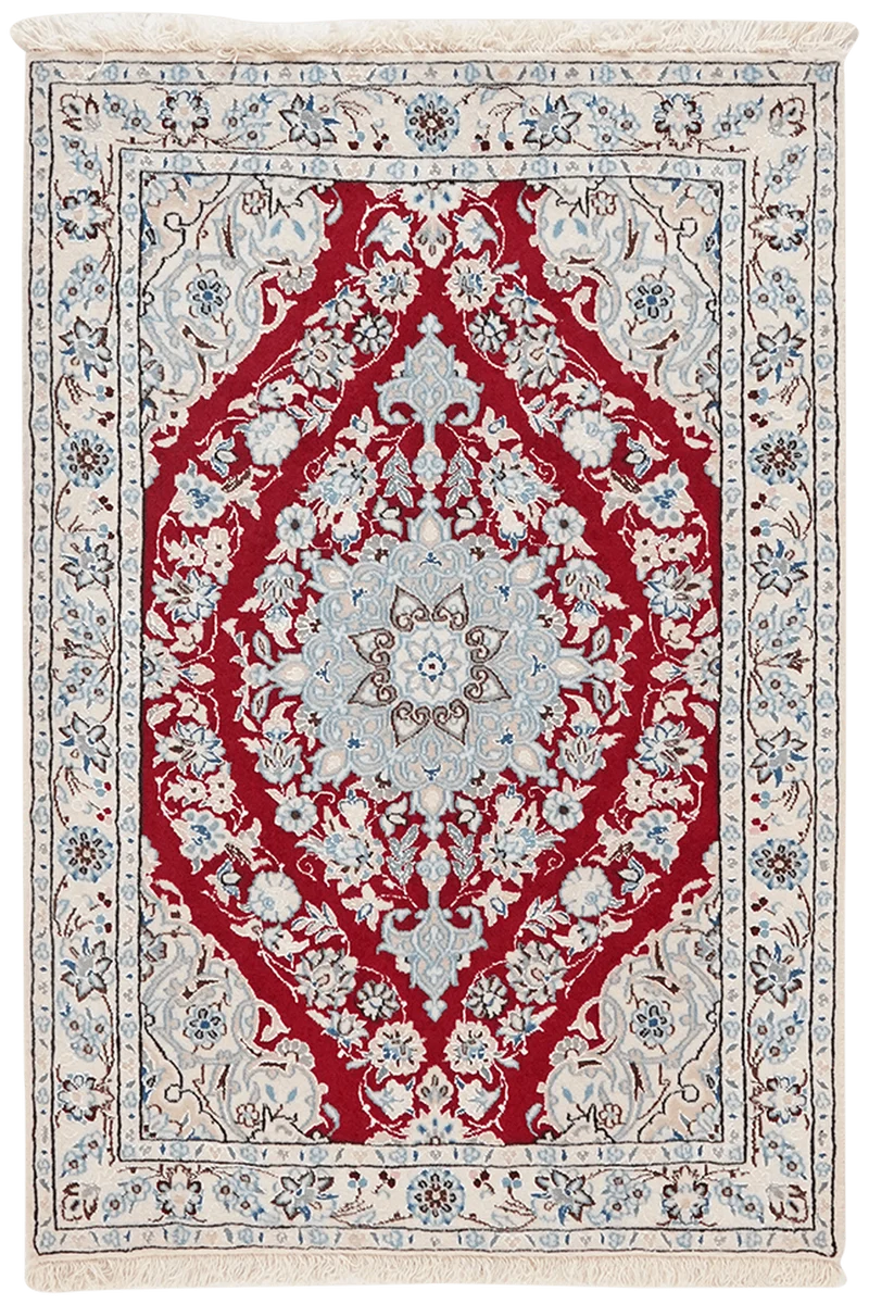 Nain 6La · Handgeknüpft – Rot, 95x64 cm