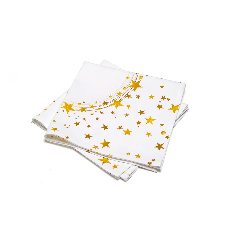 Set 2 Tovaglioli gold Floreale in Cotone