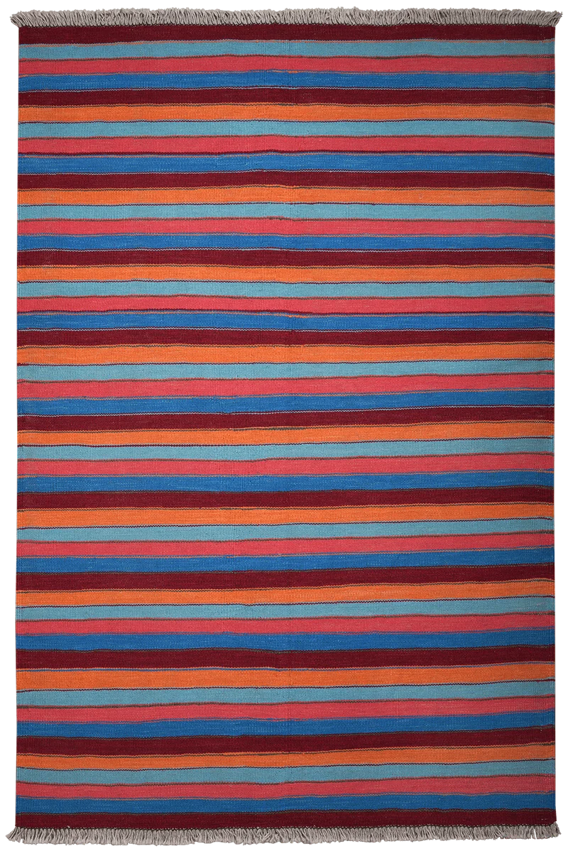 Kelim Gashgai · Handgewebt – Bunt, 190x126 cm