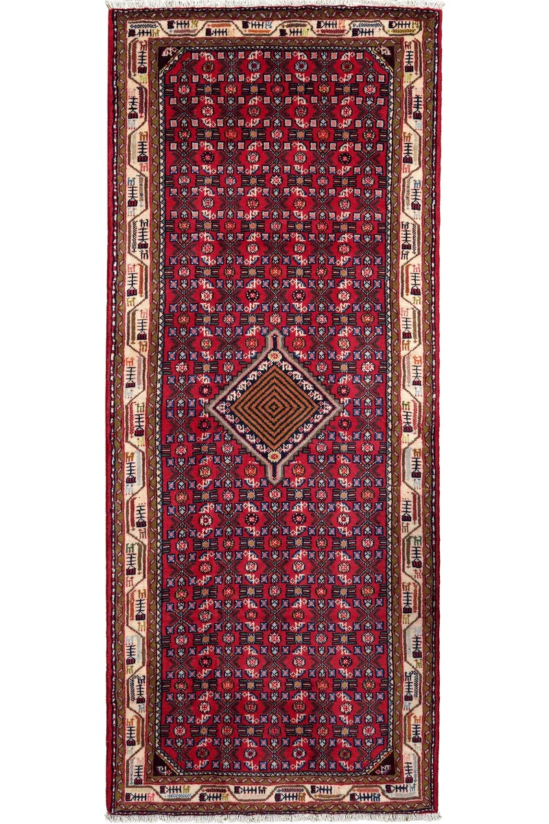Assadabad · Handgeknüpft – Rot, 205x84 cm