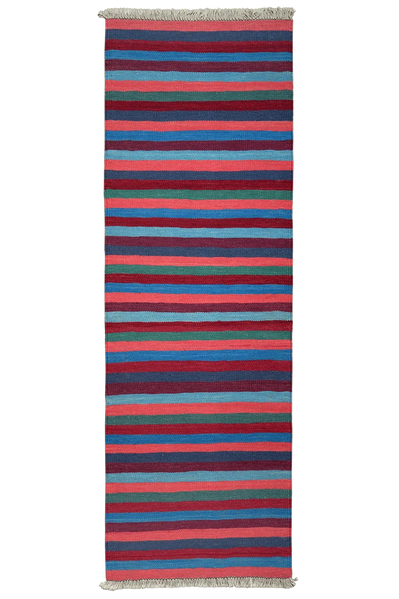 Kelim Gashgai · Handgewebt – Bunt, 194x63 cm