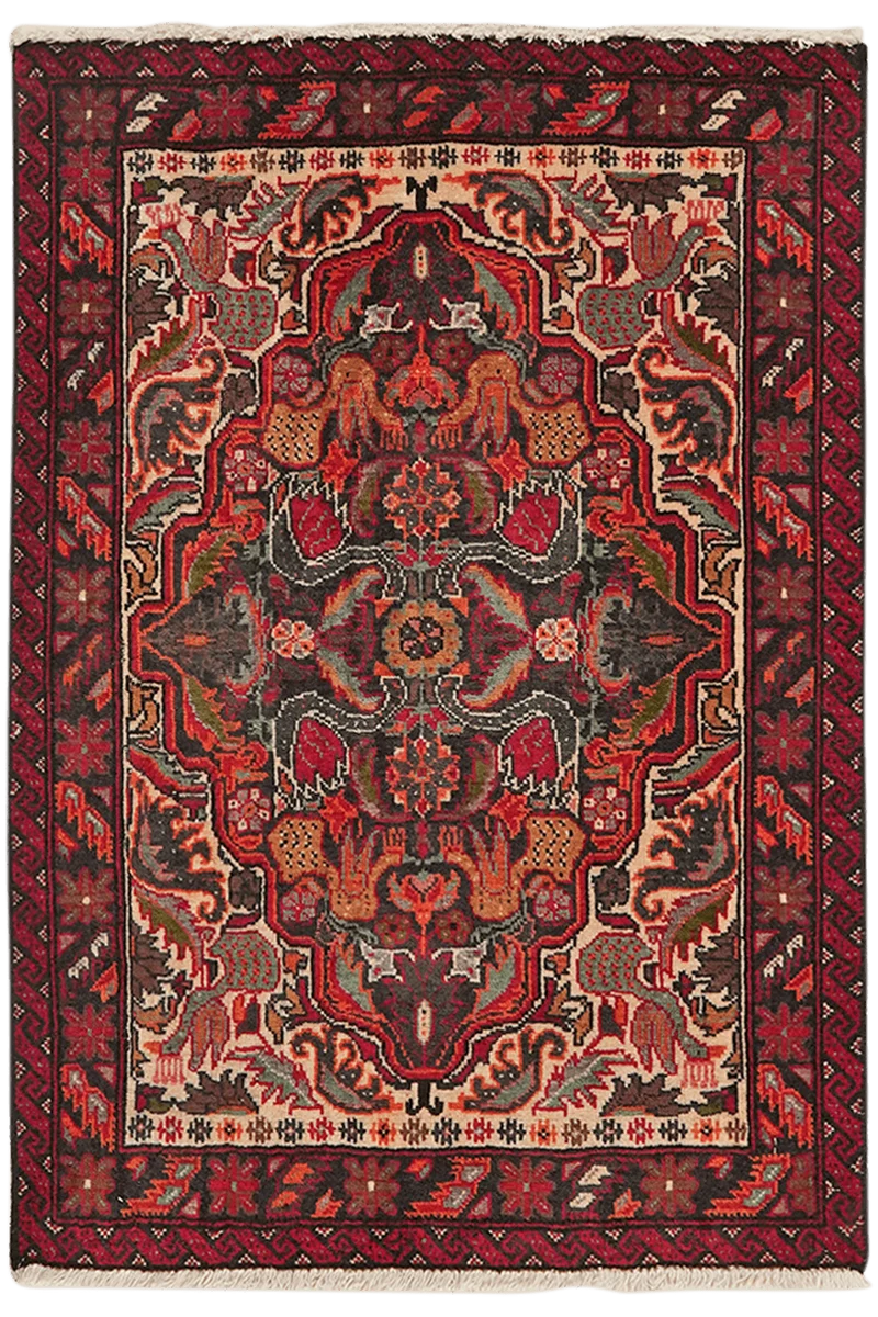 Belutch · Handgeknüpft – Bunt, 98x69 cm