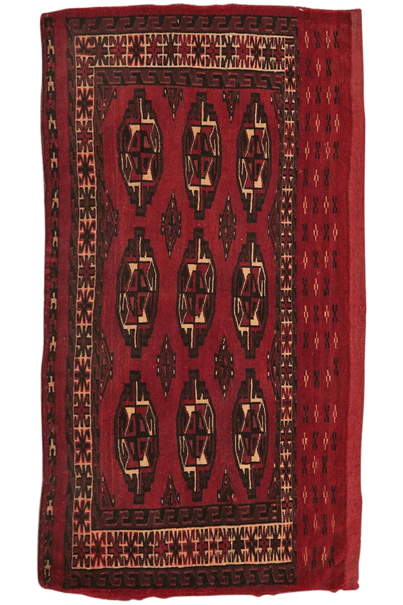 Tekke · Handgeknüpft – Rot, 112x65 cm