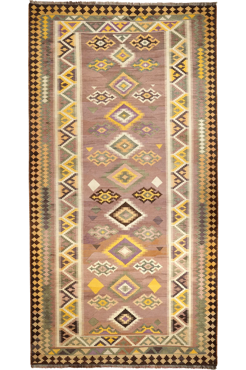 Kelim Gashgai Old · Handgewebt – Bunt, 285x146 cm