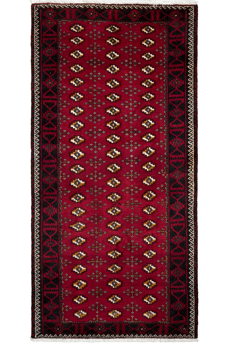 Belutch · Handgeknüpft – Rot, 199x99 cm