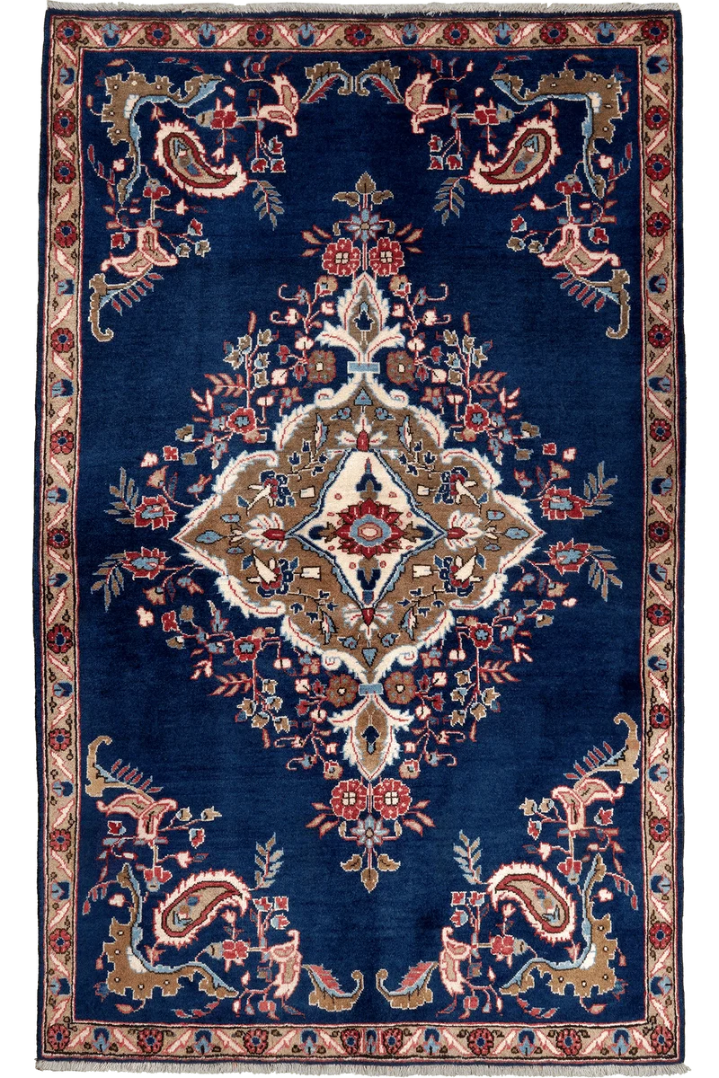 Shahreza · Handgeknüpft – Blau, 171x106 cm