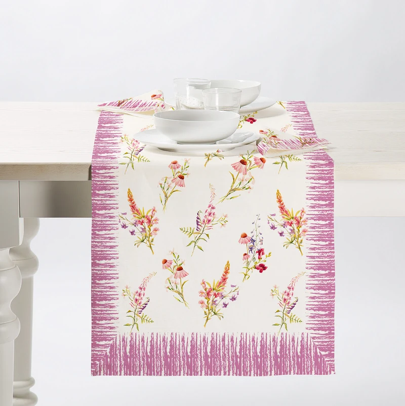 Runner tavola camomilla in Cotone