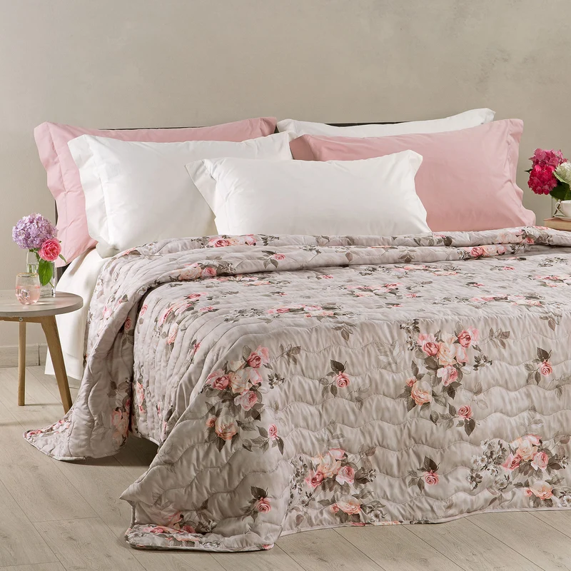 Copriletto Primaverile botticelli Bouquet in Microfibra 80 gr/mq