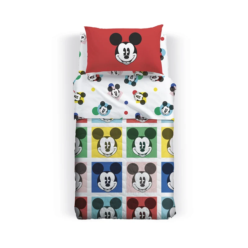 Copriletto Primaverile mickey colors in Cotone 80 gr/mq