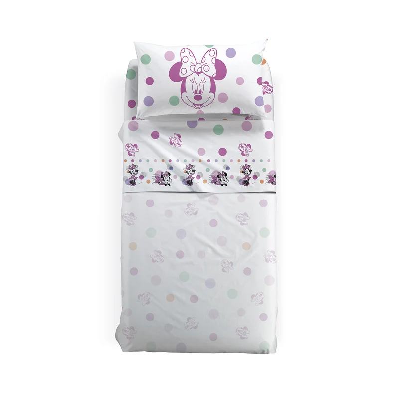 Completo Lenzuola minnie allegra in Cotone
