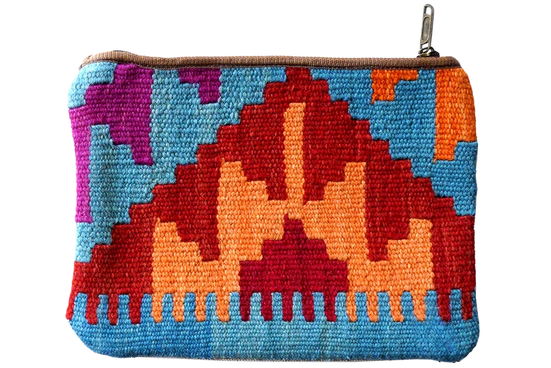 Kelim Bag · Handgefertigt – Bunt, 33x23 cm