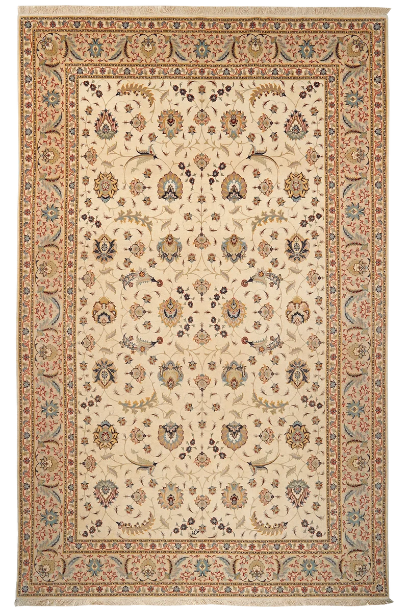 Tabriz 50 Raj · Handgeknüpft – Beige, 310x203 cm
