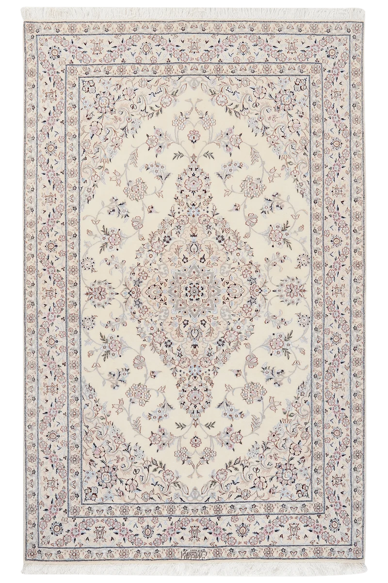 Nain 6La · Handgeknüpft – Beige, 202x127 cm