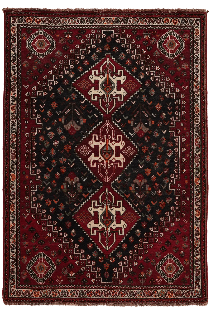 Gashgai · Handgeknüpft – Blau, 159x112 cm