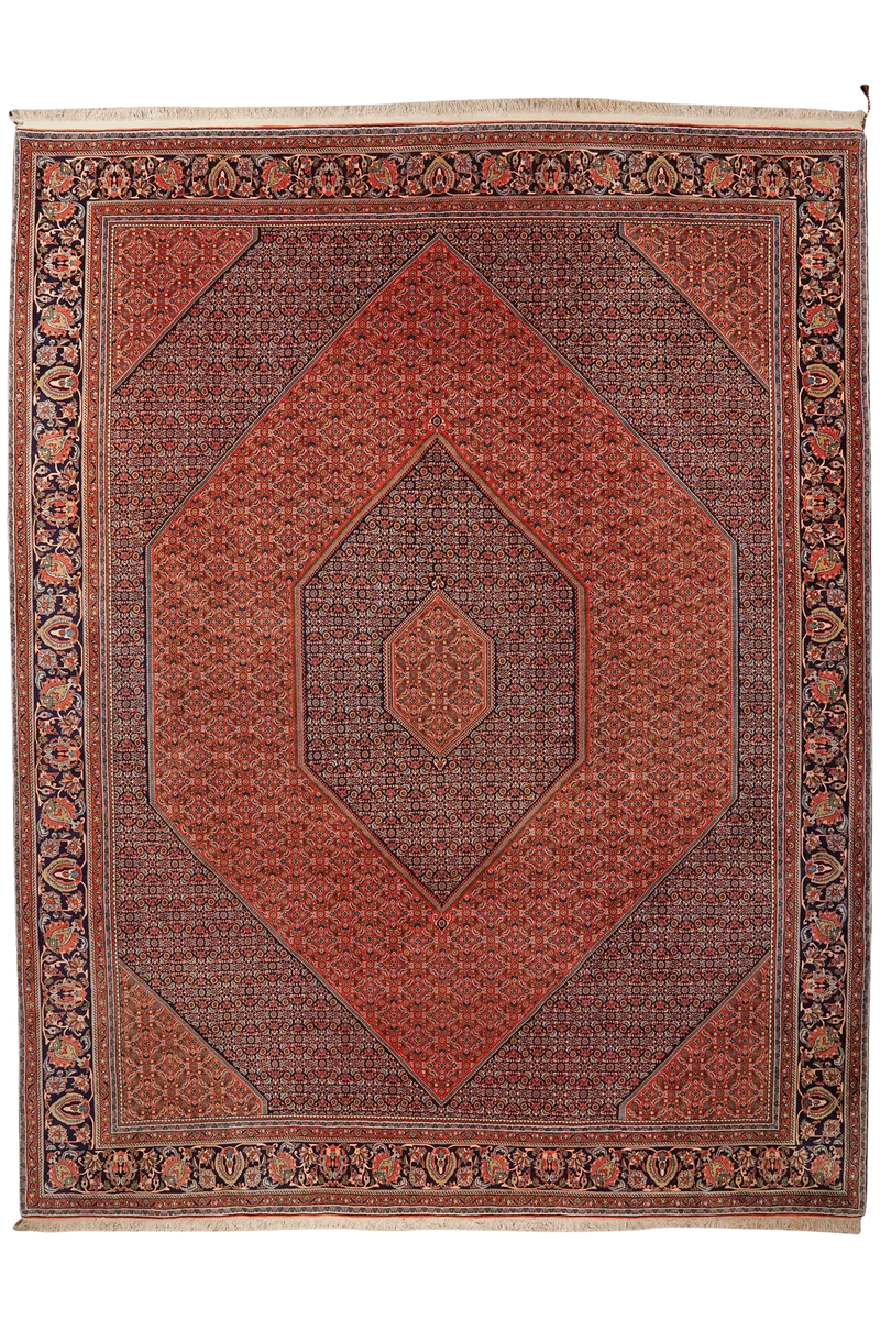 Bidjar · Handgeknüpft – Rot, 400x309 cm