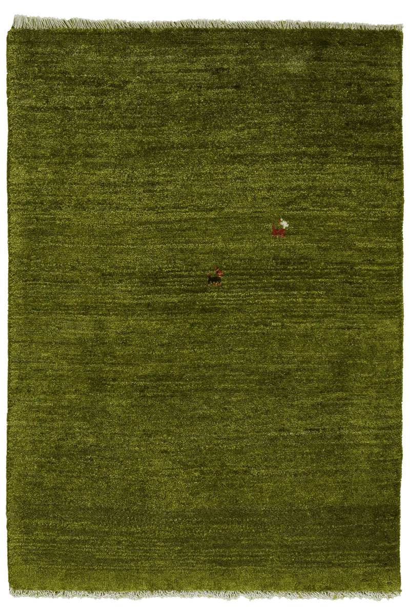 Gabbeh · Handgeknüpft – Grün, 120x84 cm