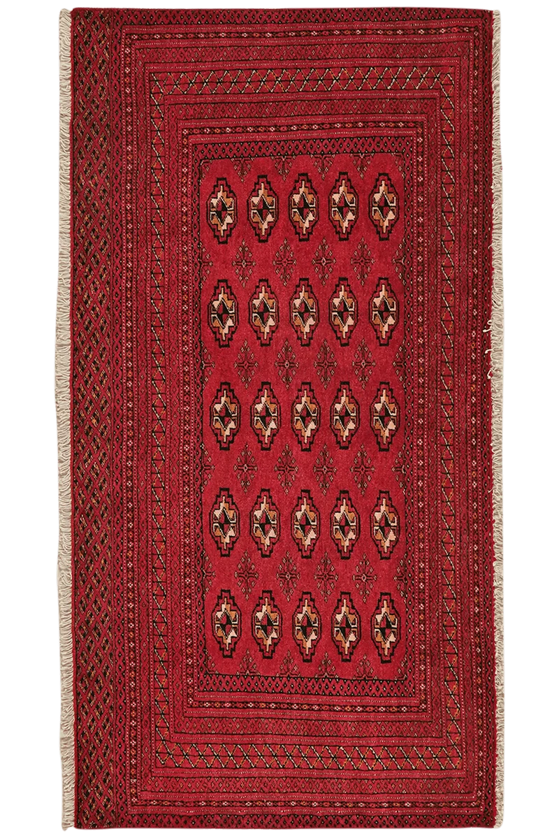 Belutch · Handgeknüpft – Rot, 72x138 cm