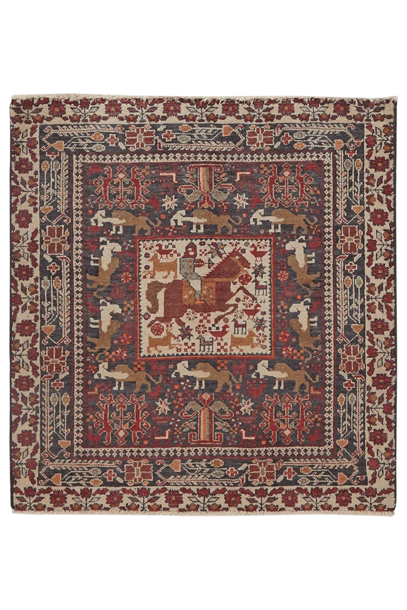 Belutch · Handgeknüpft – Bunt, 84x78 cm