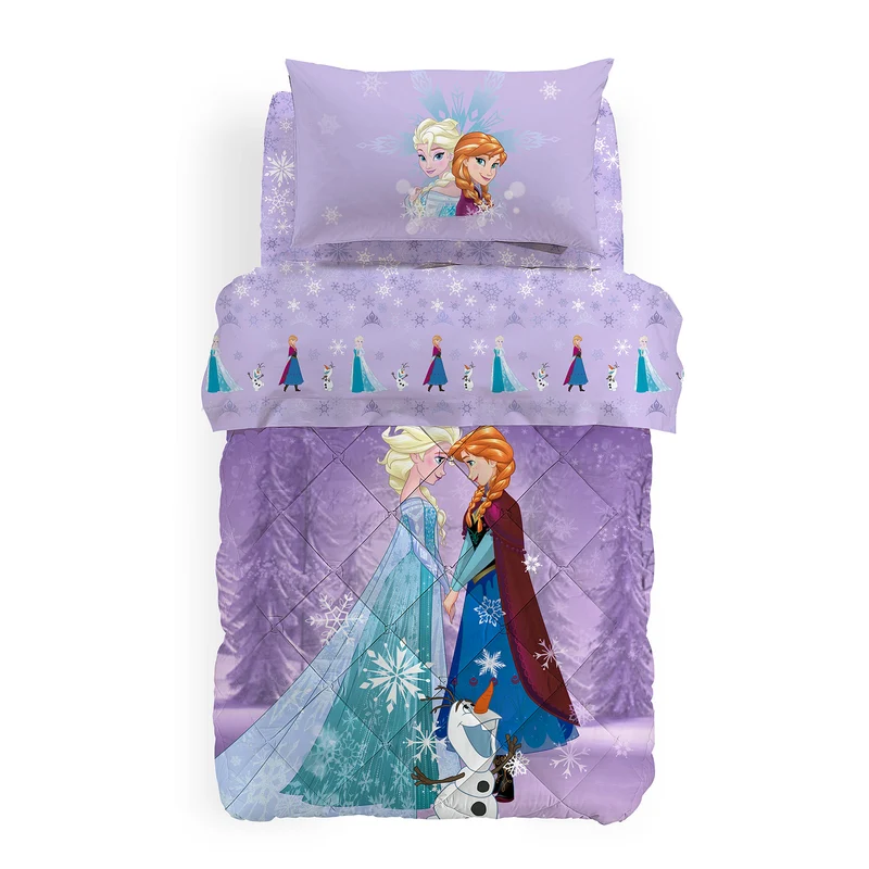 Trapunta frozen love in Cotone 300 gr/mq