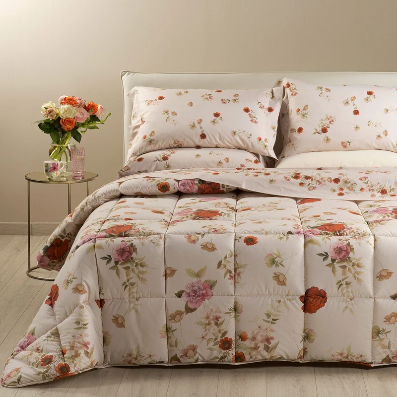 Trapunta rosabella Bouquet in Cotone 300 gr/mq