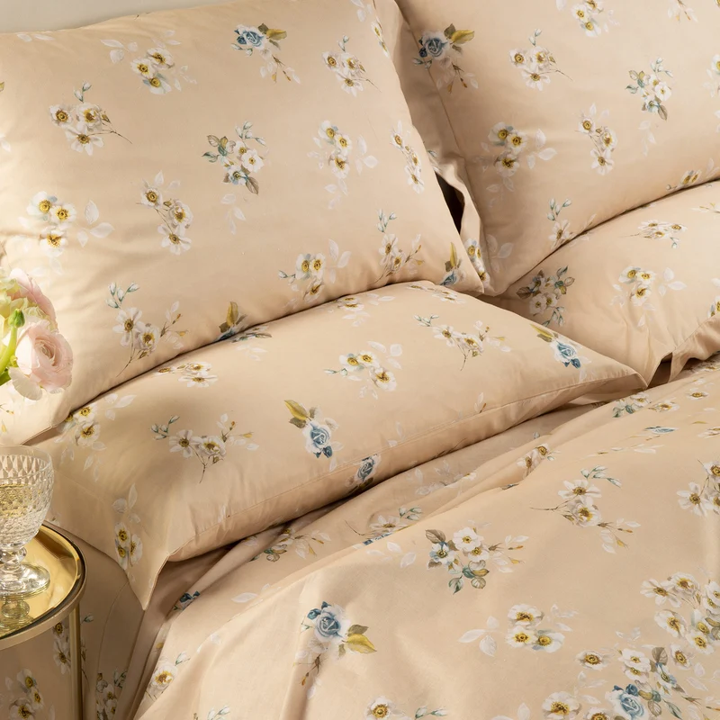 Completo Lenzuola fiordaliso Bouquet in Cotone