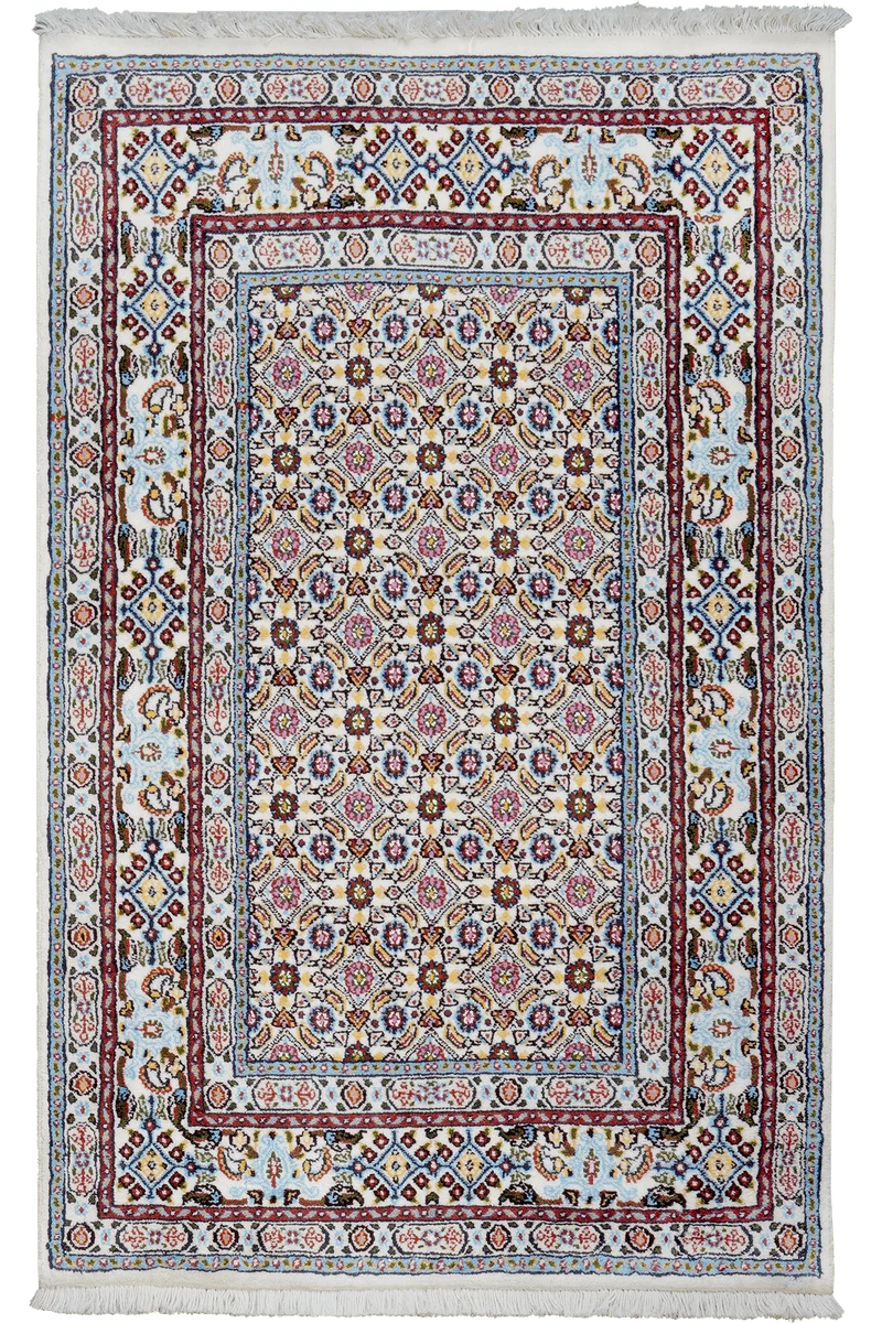 Moud Mahi · Handgeknüpft – Beige, 118x76 cm