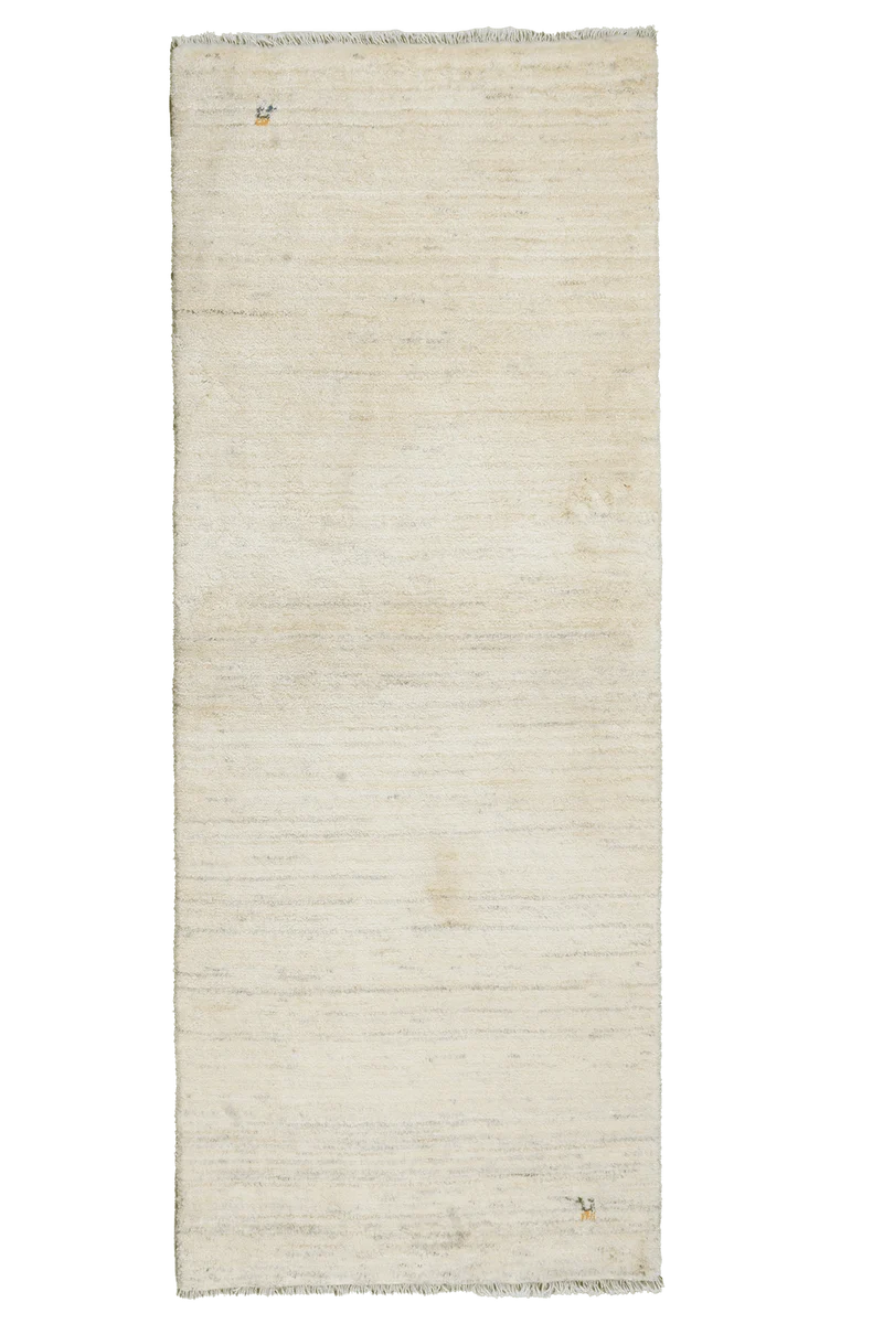 Gabbeh · Handgeknüpft – Beige, 202x80 cm