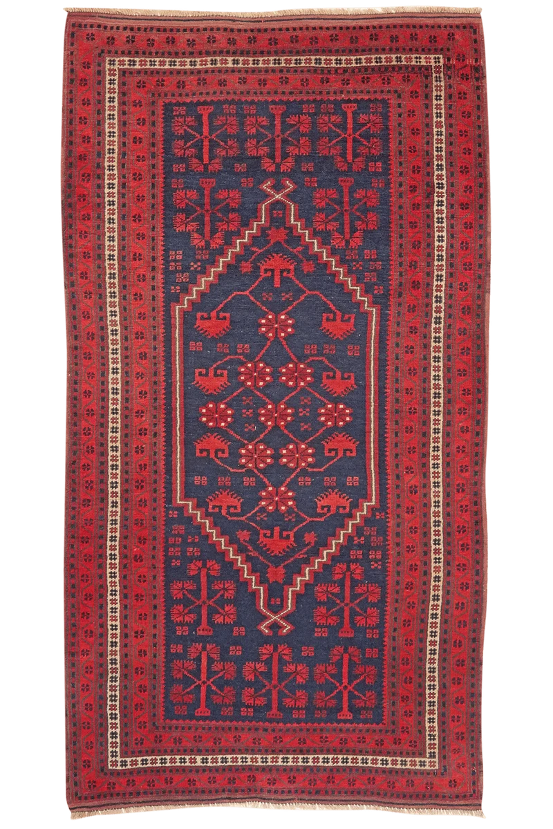 Yagdjibedir · Handgeknüpft – Blau, 192x105 cm