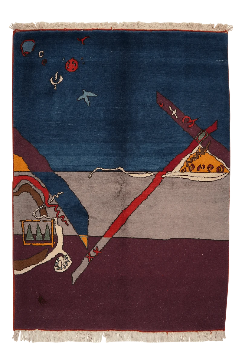 Konya · Handgeknüpft – Blau, 196x143 cm
