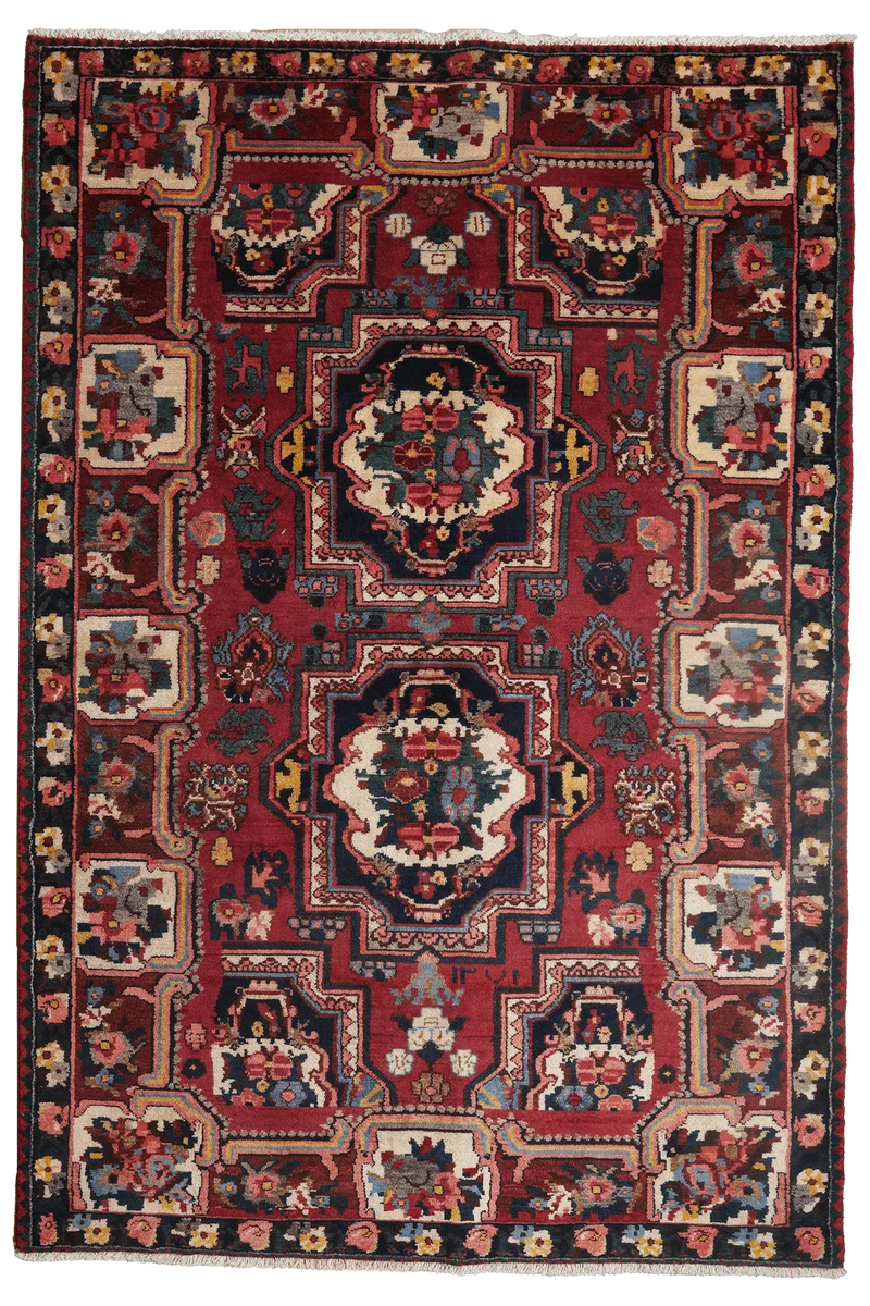 Bakhtiar · Handgeknüpft – Rot, 204x138 cm