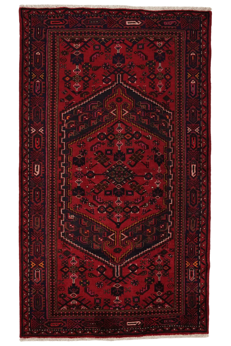 Khamseh · Handgeknüpft – Rot, 239x139 cm