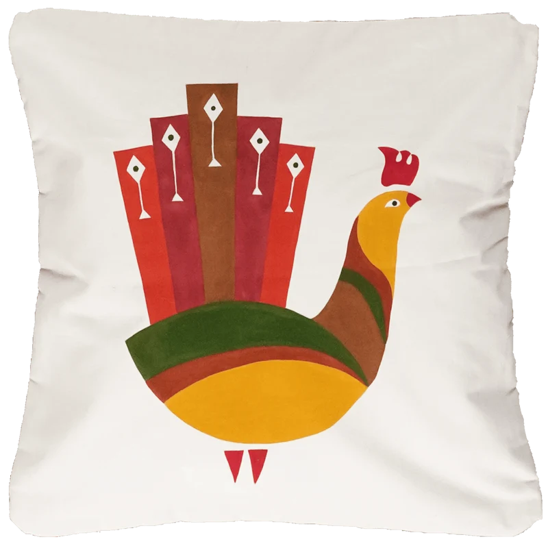 Kelim Kissen · Handgefertigt – Beige, 50x50 cm