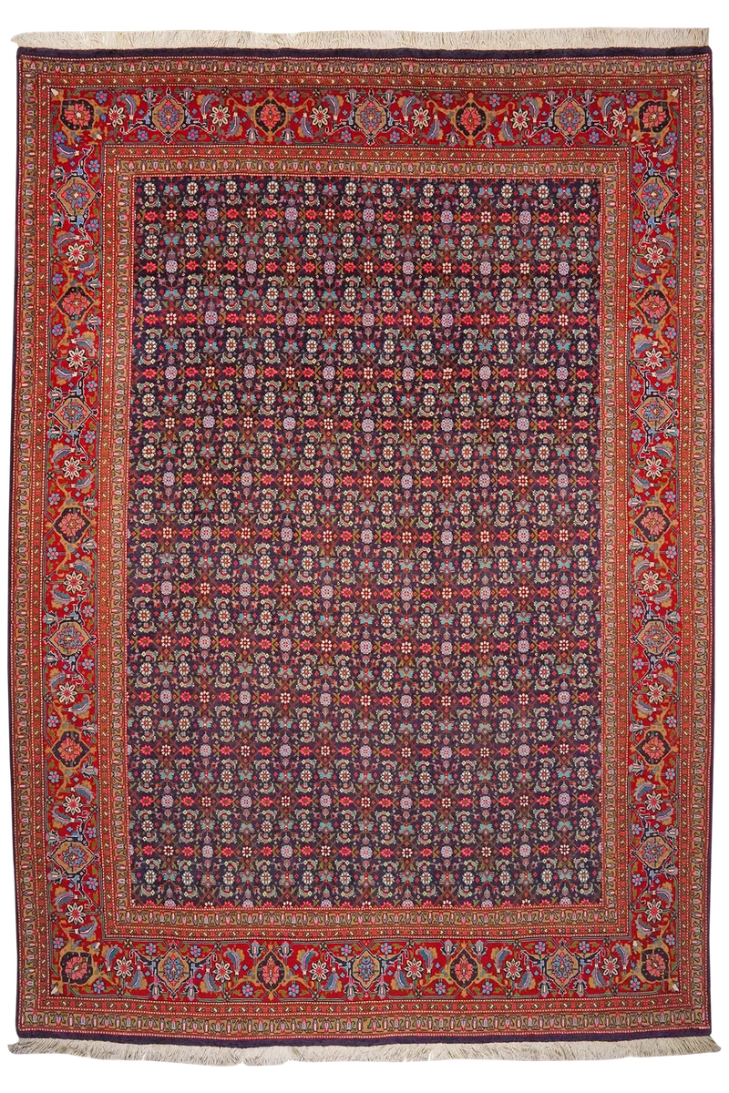 Tabriz Old · Handgeknüpft – Blau, 282x205 cm