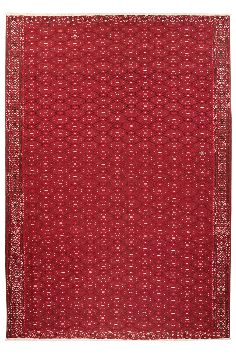 Kelim Turkman · Handgewebt – Rot, 332x233 cm