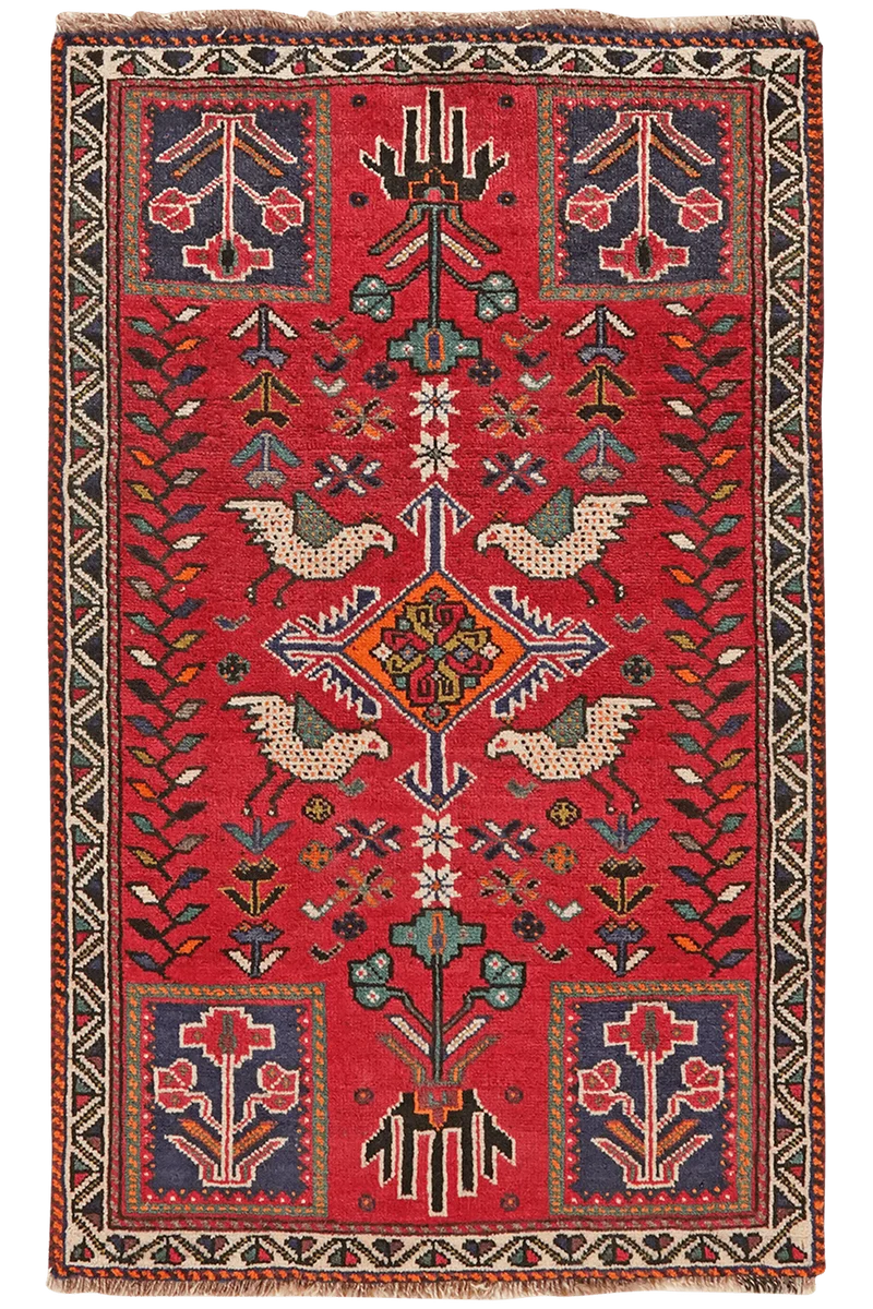 Gashgai · Handgeknüpft – Rot, 131x81 cm