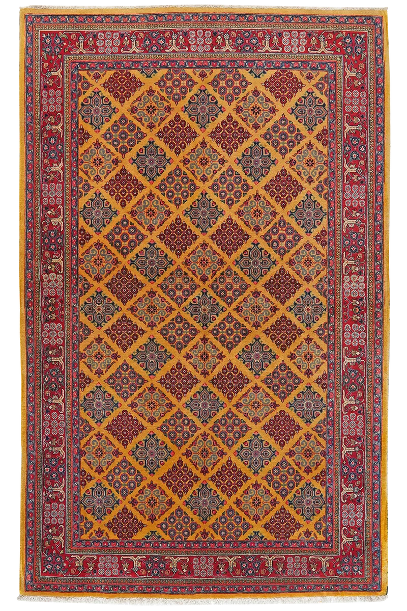 Sarough · Handgeknüpft – Orange, 207x128 cm