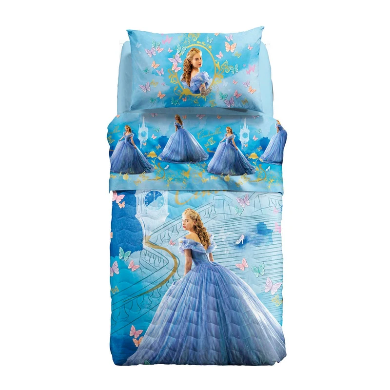 Copriletto Primaverile cenerentola in Cotone 80 gr/mq