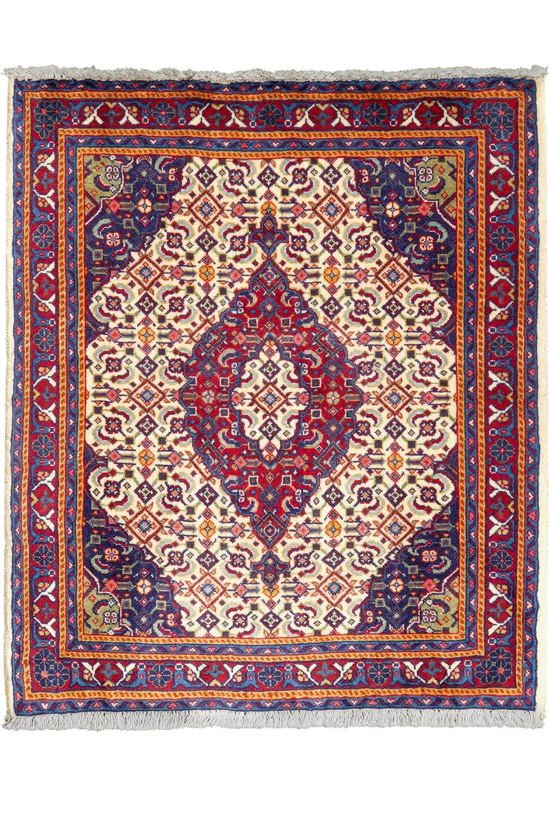 Sarough · Handgeknüpft – Beige, 76x64 cm