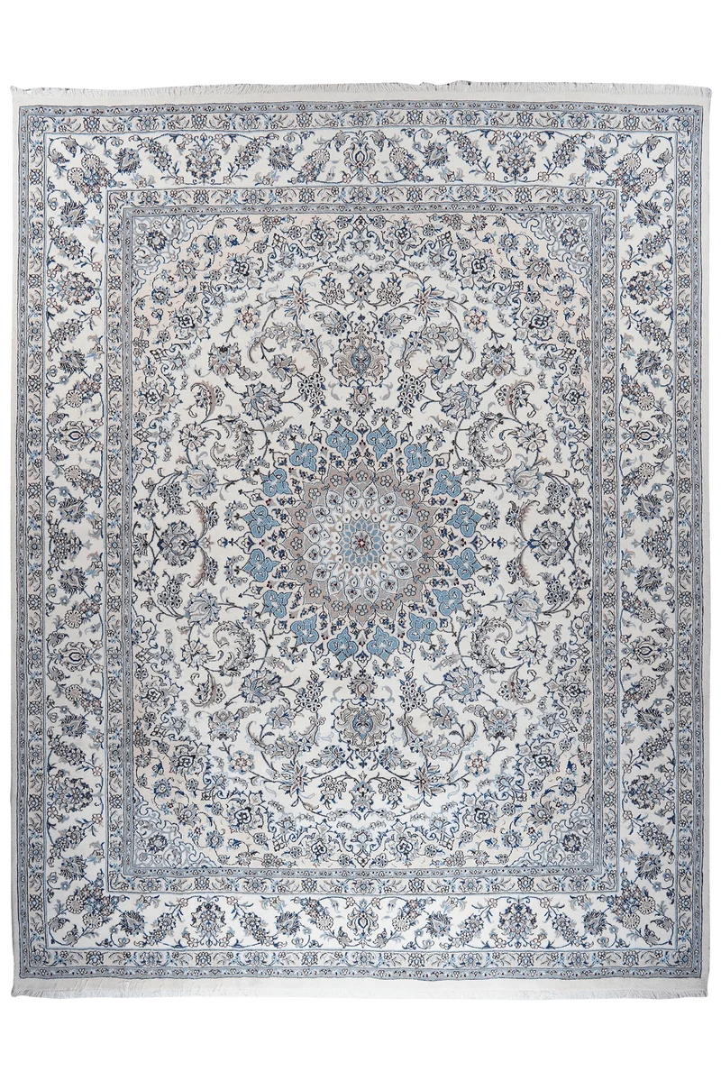 Nain 12La · Handgeknüpft – Beige, 392x300 cm