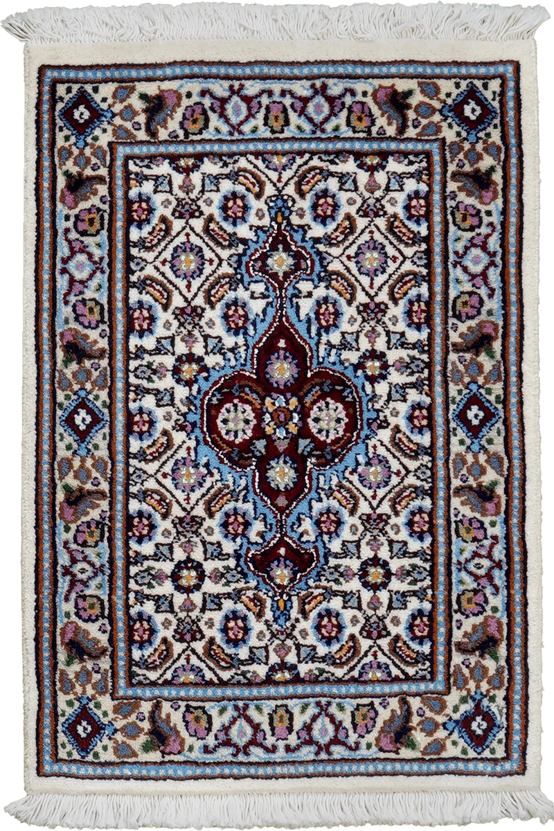 Moud Mahi · Handgeknüpft – Beige, 57x39 cm