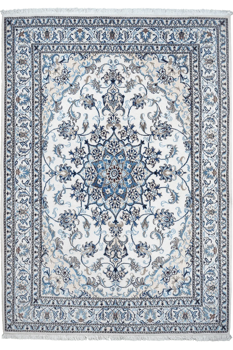 Nain 12La · Handgeknüpft – Beige, 231x166 cm