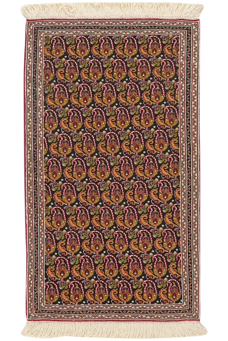 Tabriz 50 Raj · Handgeknüpft – Blau, 88x52 cm